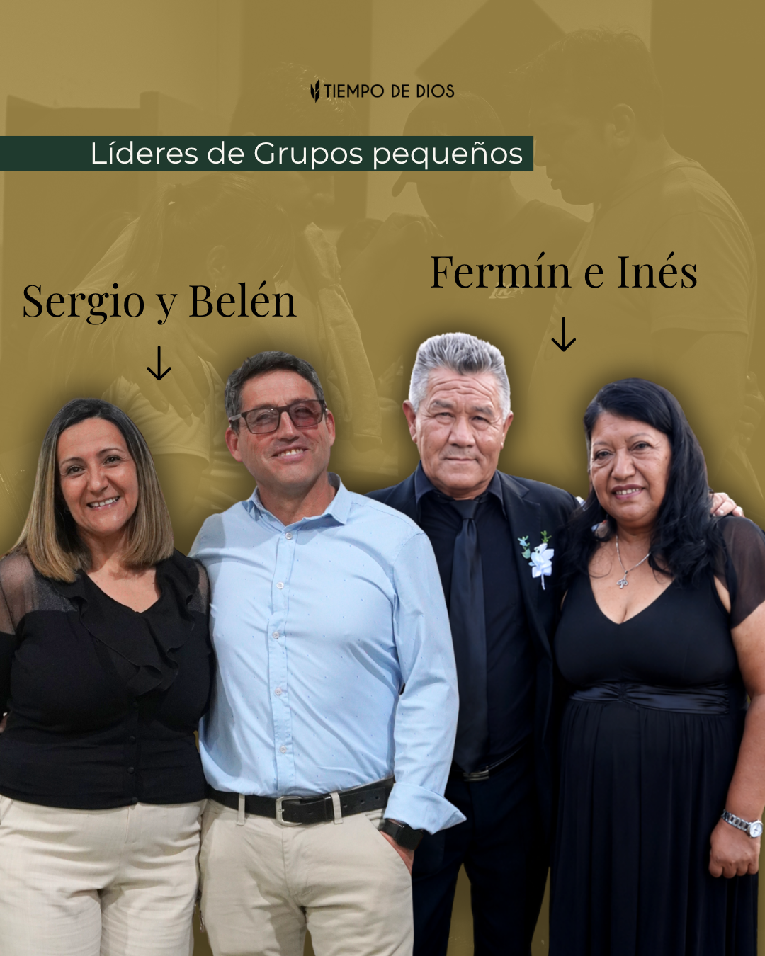 Líderes de Tiempo de Conexión: Sergio y Belén, Fermín e Inés